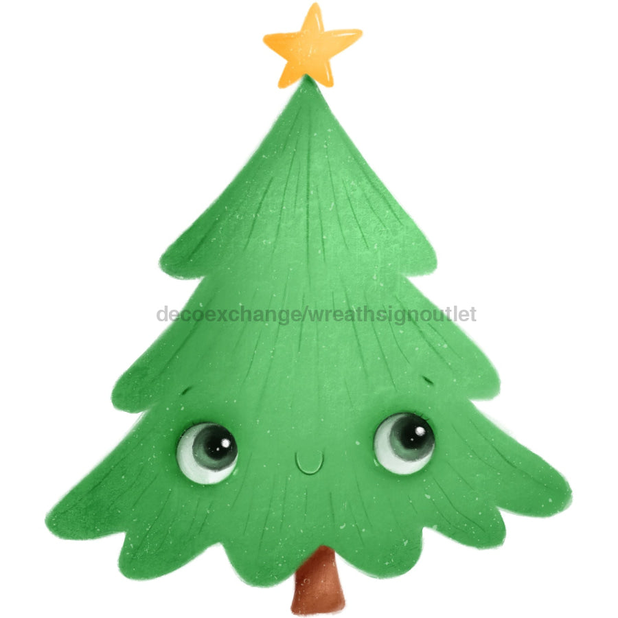 Letrero de Navidad, Letrero de Árbol de Navidad, letrero de madera, DECOE-W-903414, Colgador de Puerta de 22"