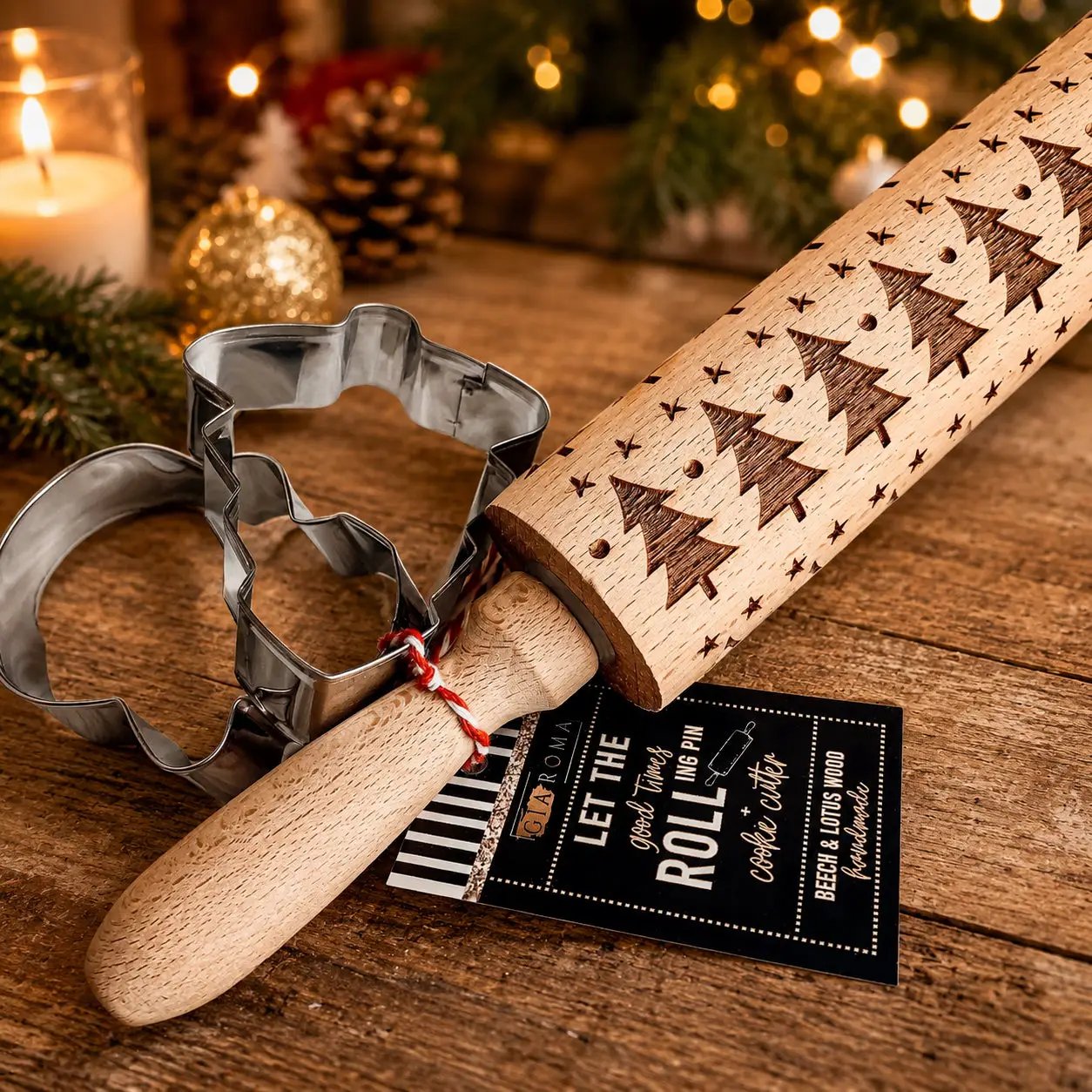 Christmas Rolling Pin Set In 10 Styles Varieties