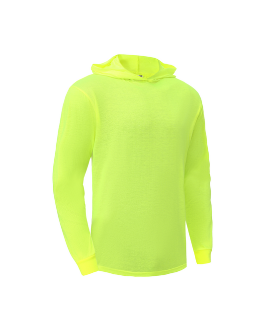 Kiwi Ideal Club High Visibility Neon Safety Hoodie lightweight neon lime hooded sweatshirt on Tampa Home & Garden Store