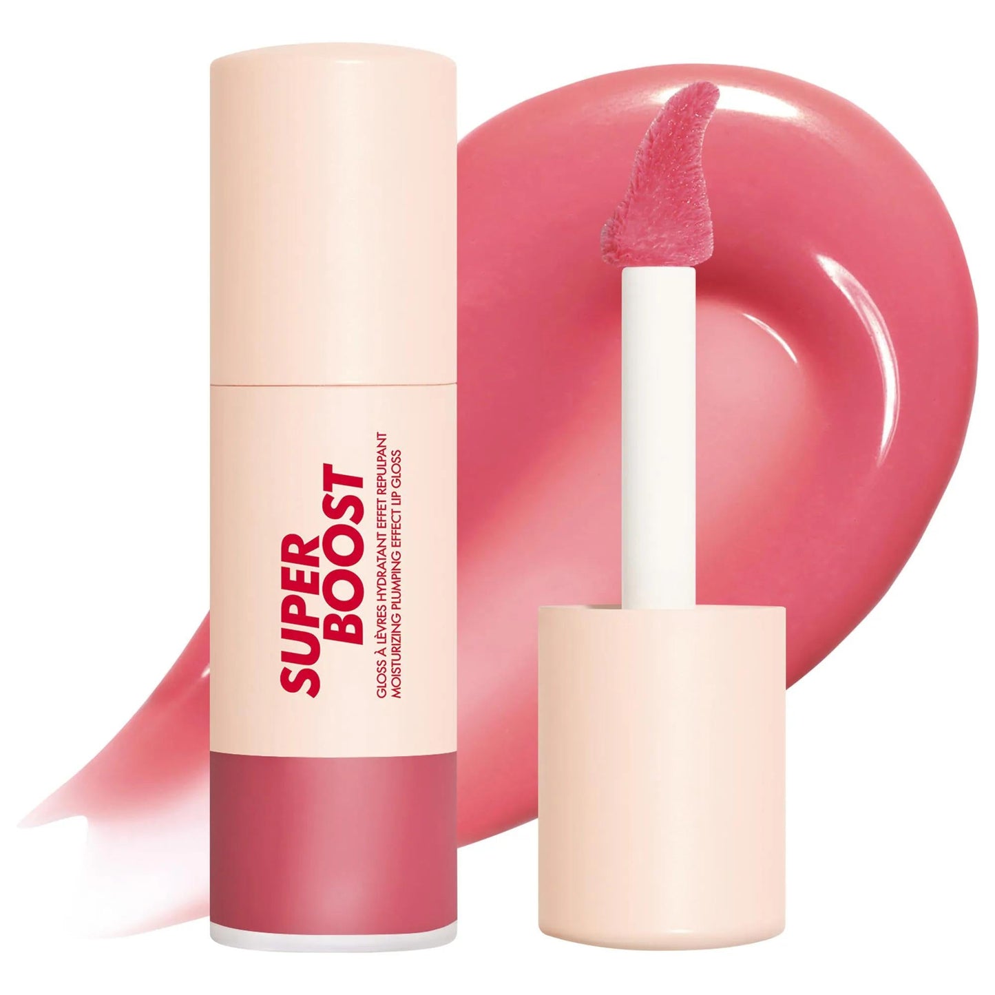 Lip Gloss Super Boost by Beauty Care Bag Hyaluronic Acid in nude pink tube with highshine finish on Tampa Home & Garden Store