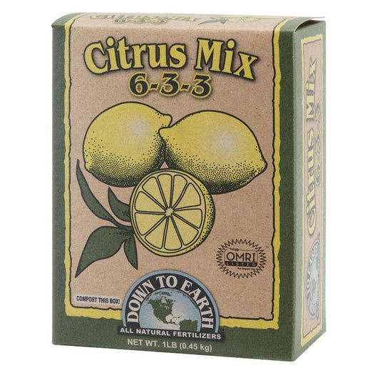 Fertilizante cítrico 6-3-3 (caja de 1 lb)