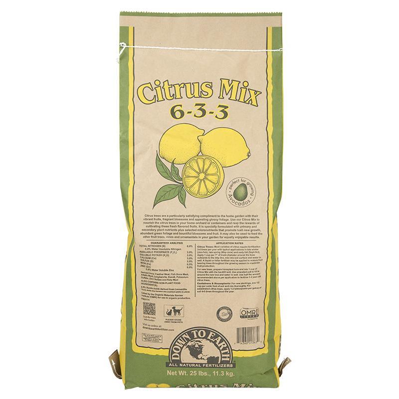 Fertilizante cítrico 6-3-3 (bolsa de 25 lb)