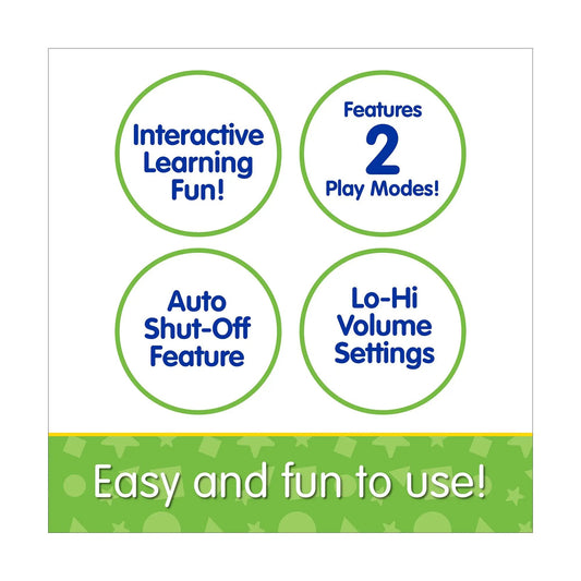 Color and Shapes Monkey Toy for Toddlers features interactive learning 2 play modes auto shut-off lo-hi volume settings on Tampa Home & Garden Store
