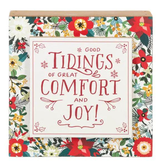 Botanical Art Block Decor - - Tampa Home & Garden Store