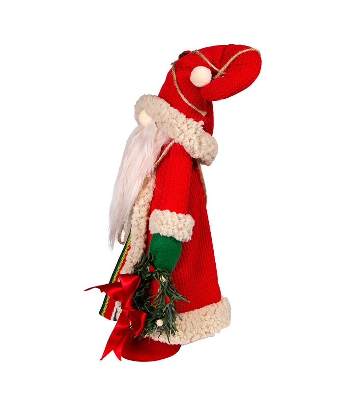 Figura navideña de gnomo de pie