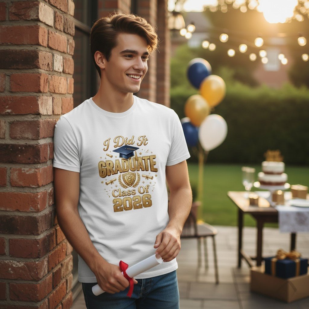 Class of 2026 Graduate Graphic T Shirt for Men