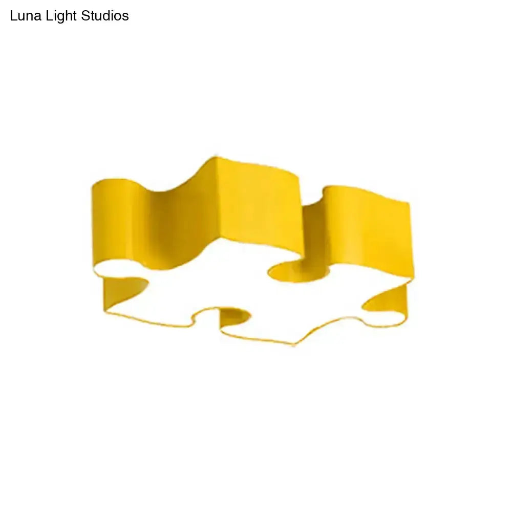Colorful Jigsaw Puzzles Ceiling Light Kids Room