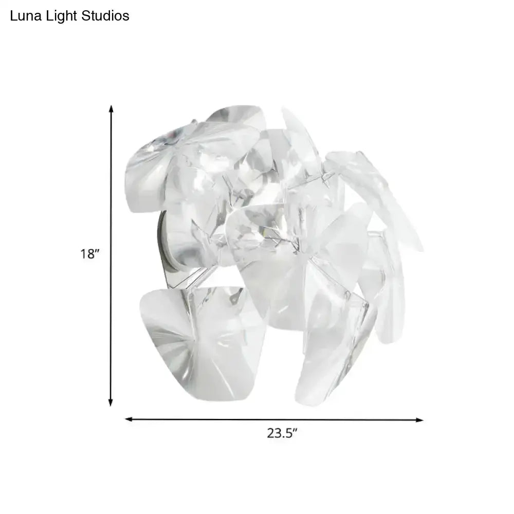 Contemporary Acrylic Single Head Sconce Light