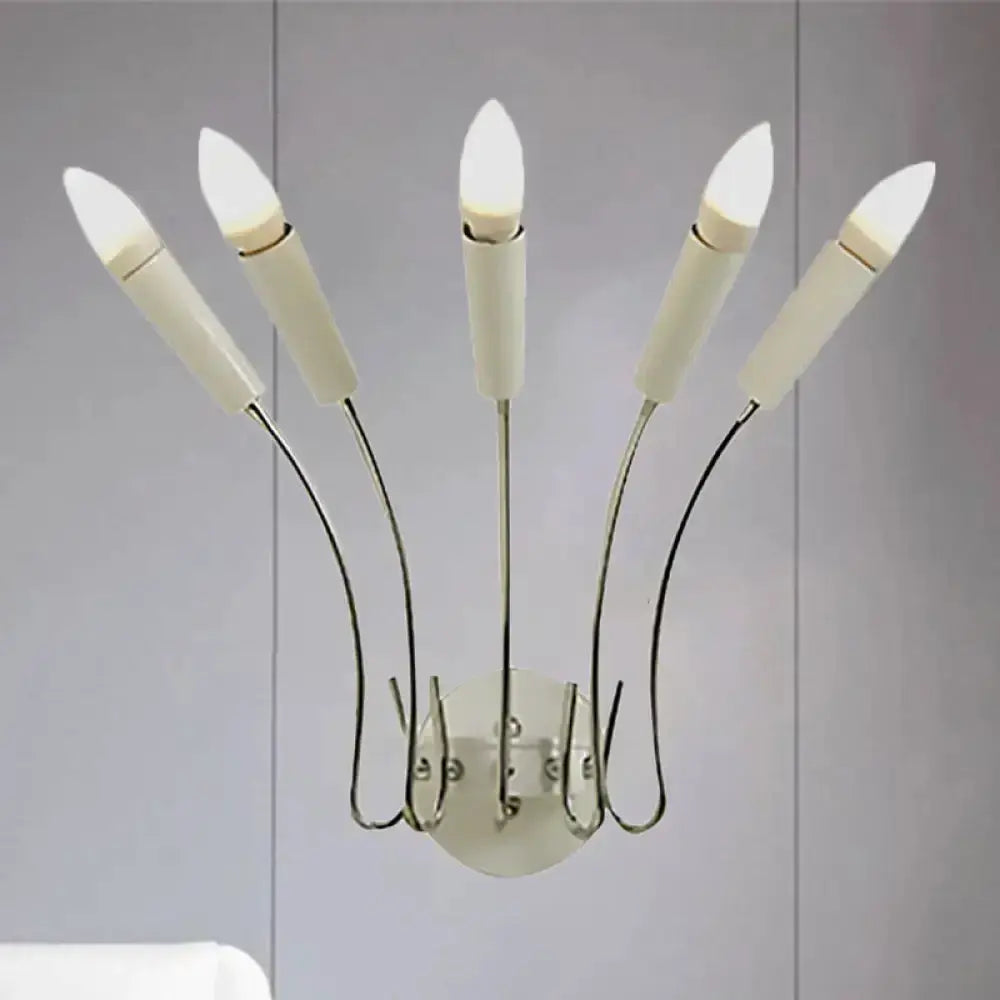 Contemporary Rocket Wall Sconce in Gold and Black