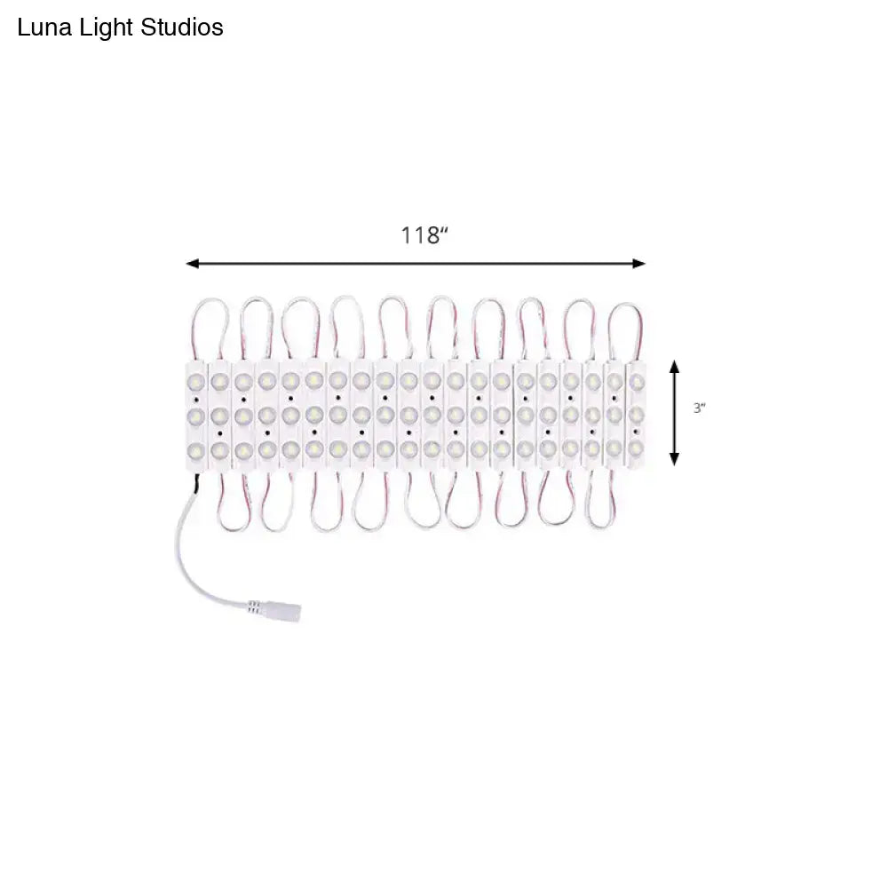 White LED vanity strip by Decorbites, 118-inch length, slim light bar for bathrooms on Tampa Home & Garden Store