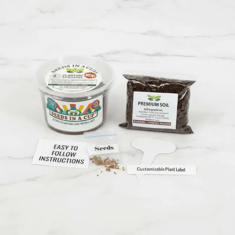 Apple Tree Grow Kit for Home Gardeners by Seeds In A Cup, tree seed starter kit with soil and seeds on Tampa Home & Garden Store