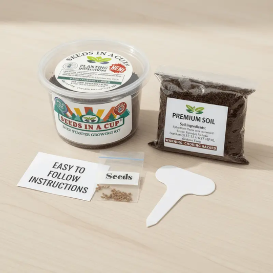 Blackberry growing kit by Seeds In A Cup, 6pc set with soil on Tampa Home & Garden Store