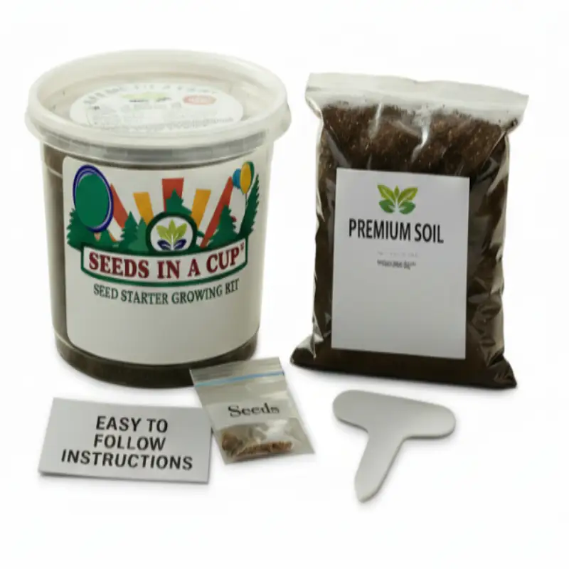 Onion Grow Kit for Indoor Garden Starter by Seeds In A Cup with bucket, soil, and seeds on Tampa Home & Garden Store