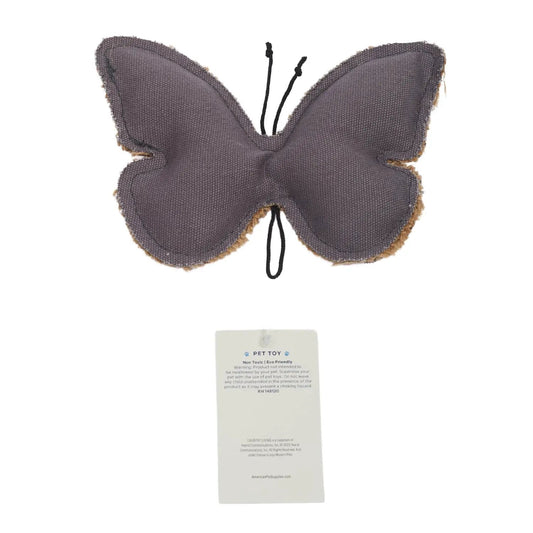 Butterfly-shaped dog chew toy, charcoal gray with cords, American Pet Supplies on Tampa Home & Garden Store