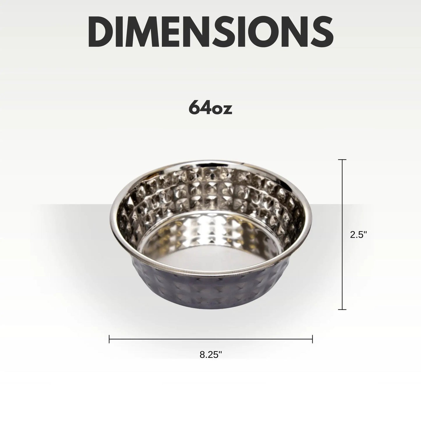 Hammered stainless steel dog bowl, black pearl finish, set of 2, American Pet Supplies on Tampa Home & Garden Store