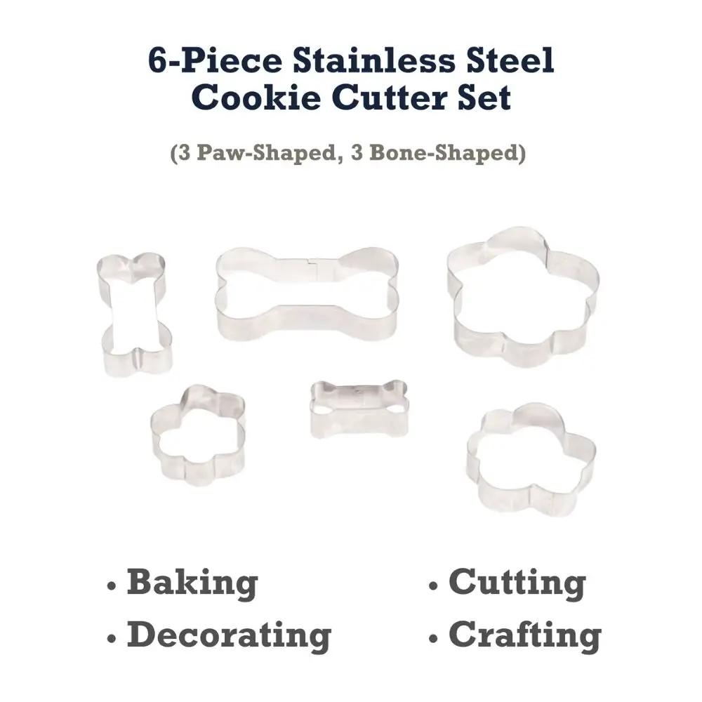 Country Living 6-Piece Paw and Bone Stainless Steel Cookie Cutter Set, 6 cutters on Tampa Home & Garden Store