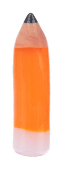 Mighty Pencil Charm pendant in orange with pink eraser end The Country Christmas Loft on Tampa Home & Garden Store