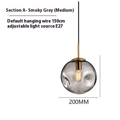 Decorbites Smoky Glass Window Pendant Chandelier for Restaurant, smoky grey shade, E27 on Tampa Home & Garden Store