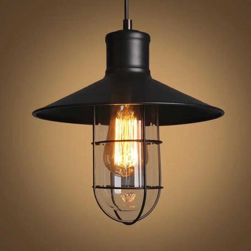 Black Bird Cage Glass Chandelier pendant light with black metal cage for bar Decorbites on Tampa Home & Garden Store