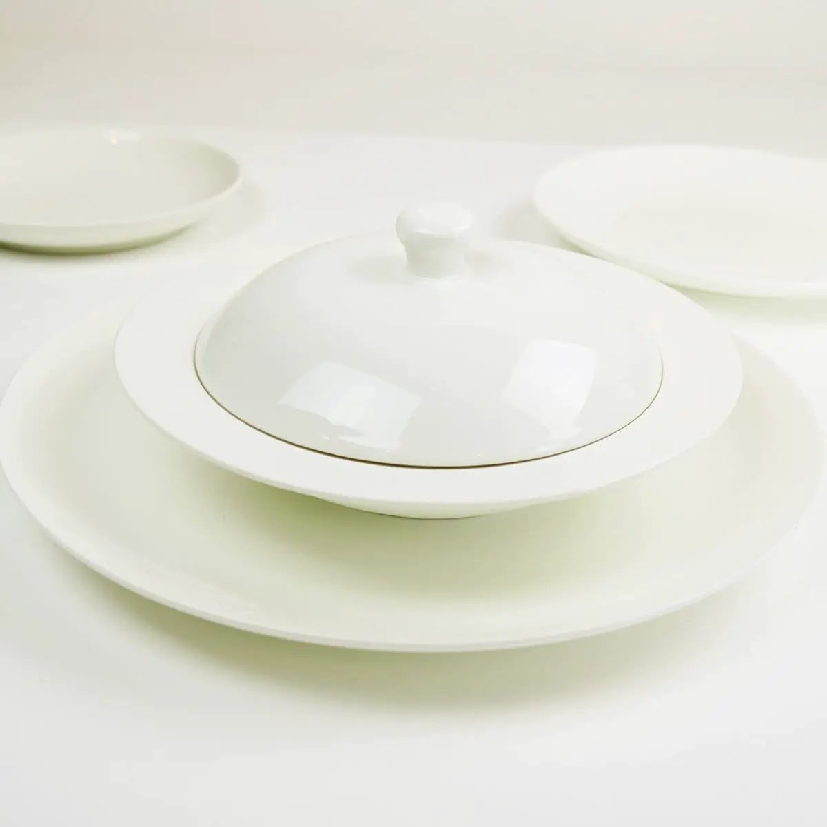 Angelic White Salad Plates-Set Of 4 - Tampa Home & Garden Store