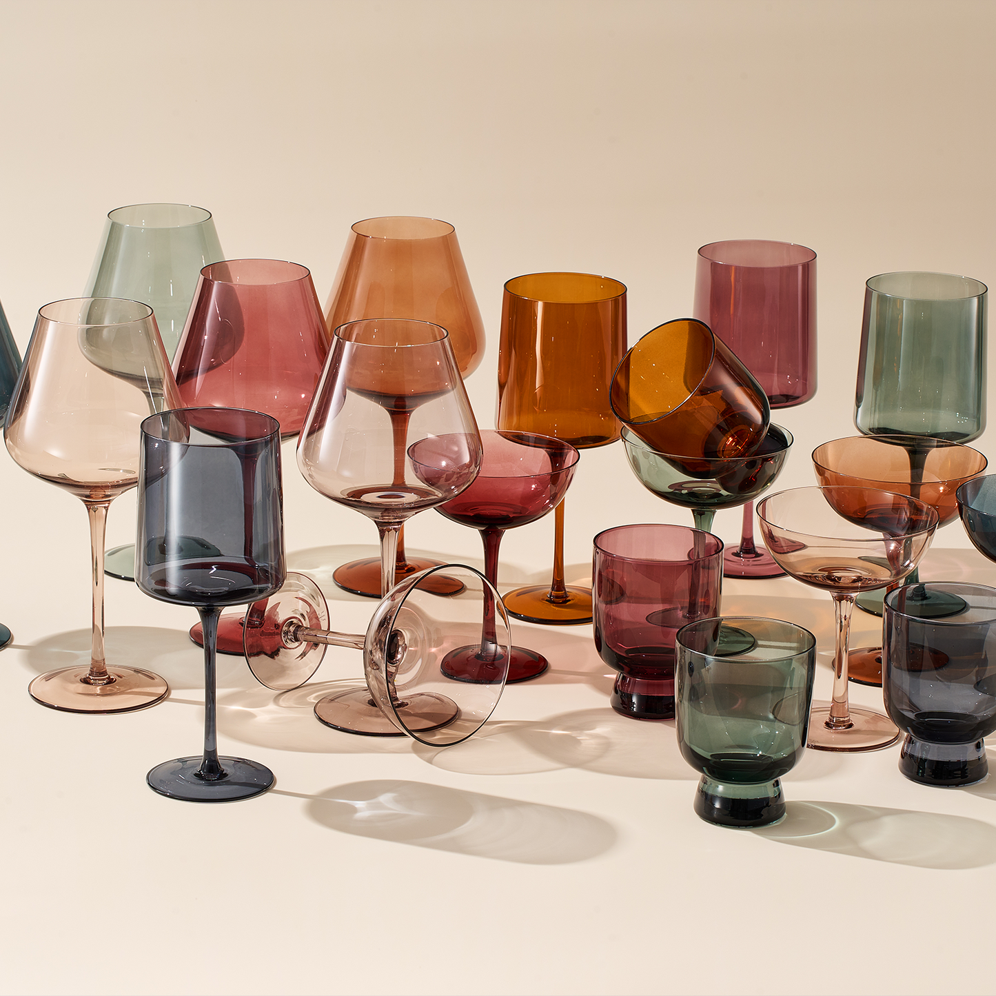 Tonal Martini Cocktail Glassware Set of 6