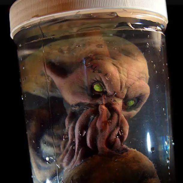 Cthulhu Alien Monster Embryo in Formaldehyde Jar Prop - Tampa Home & Garden Store