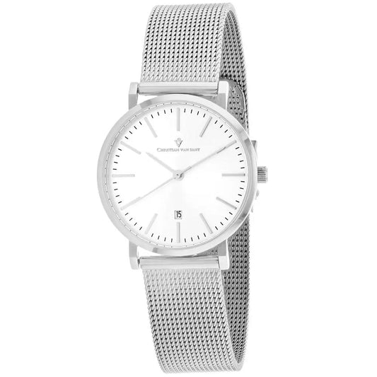 Christian Van Sant Paradigm Womens Watch with silver mesh band on Tampa Home & Garden Store