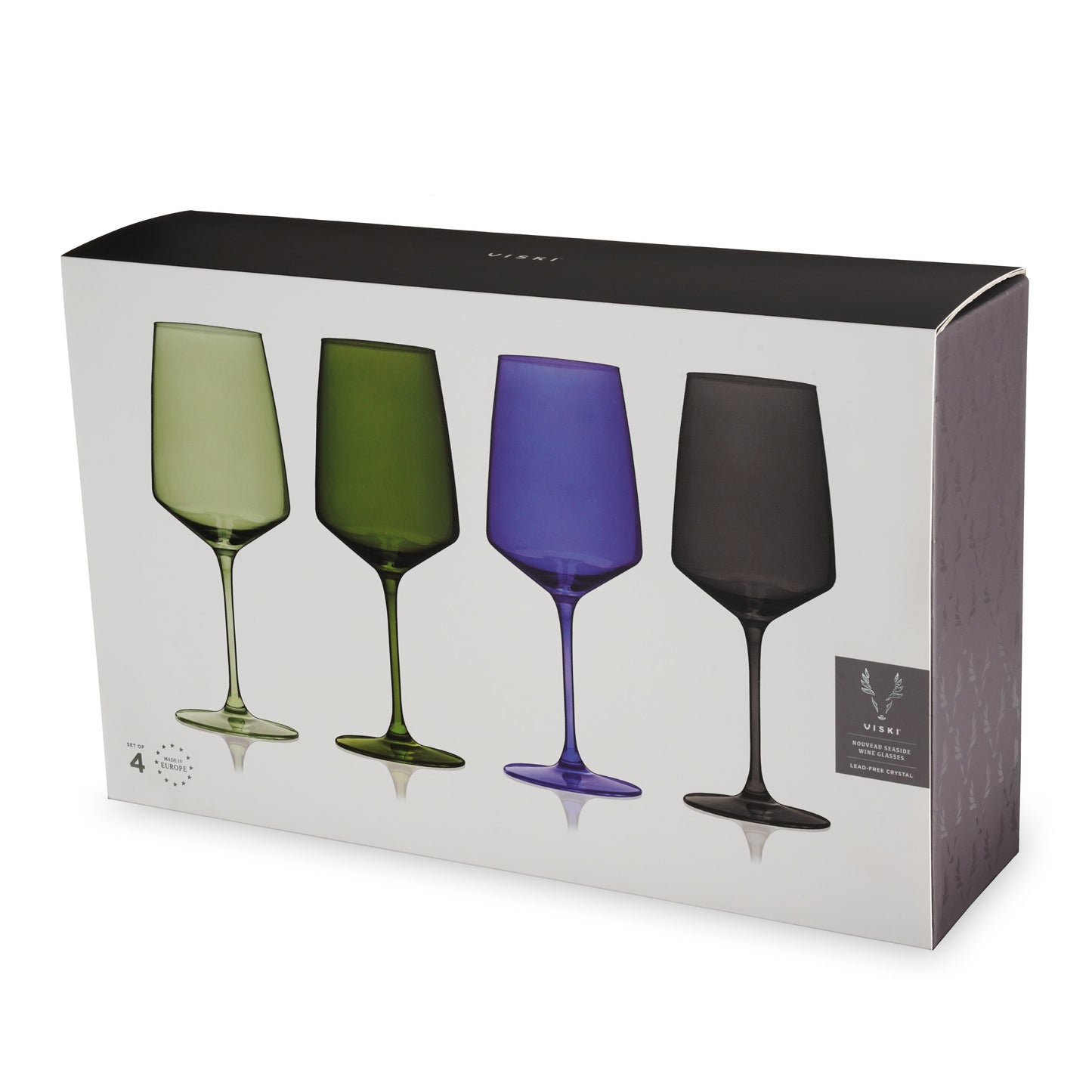 Reserve Nouveau Crystal Wine Glasses Set of Four