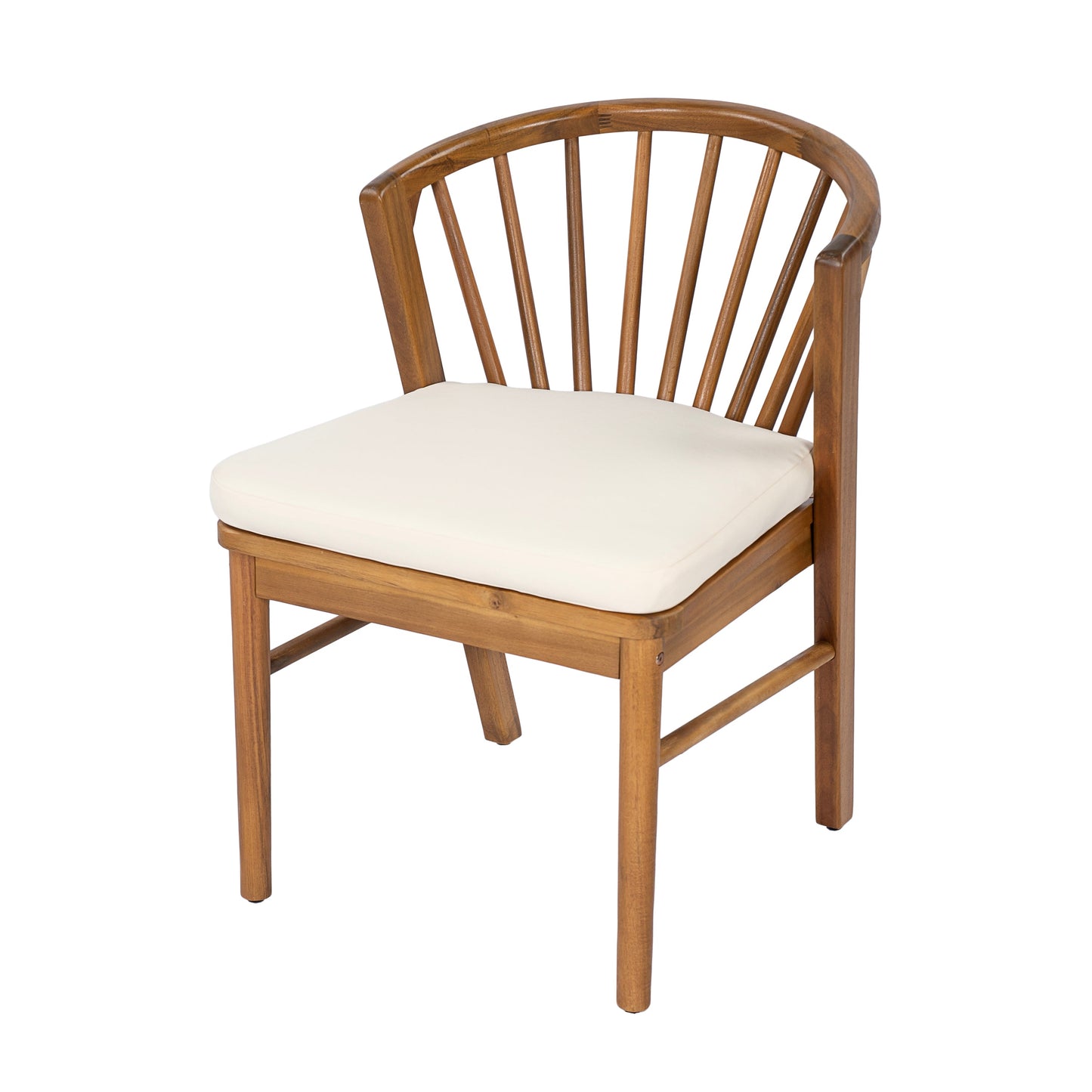 Acacia Wood Set of 2 Outdoor Dining Chairs