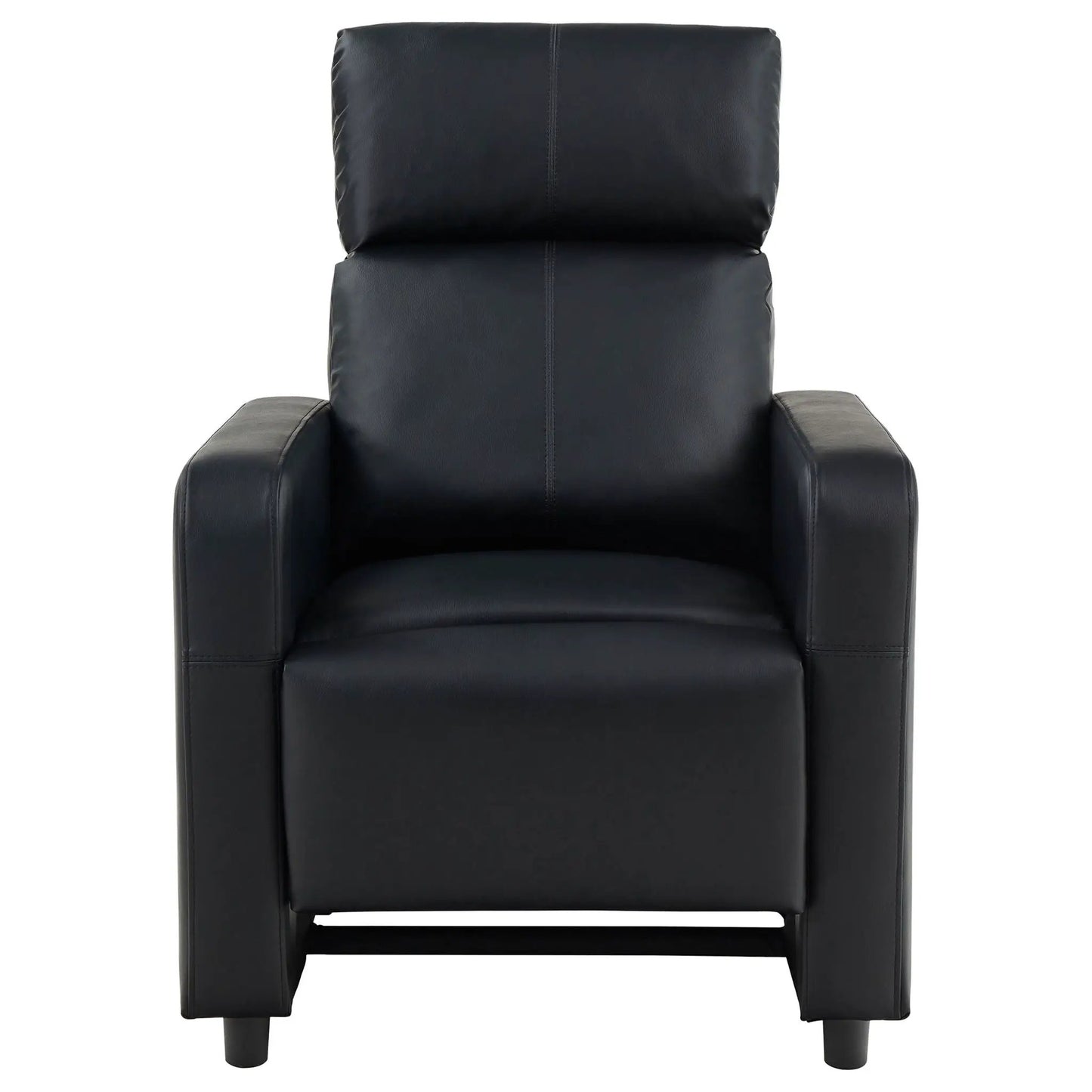 Push Back Recliner Black leather upholstery by Unique Piece Furniture on Tampa Home & Garden Store