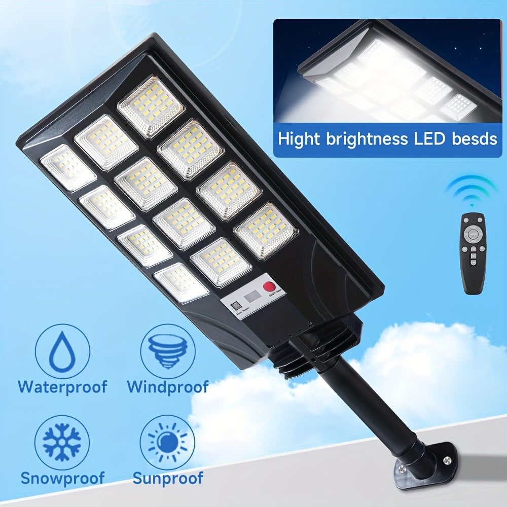 Two-pack Moktan Sabai 400 LED solar floodlights with black waterproof housing on Tampa Home & Garden Store