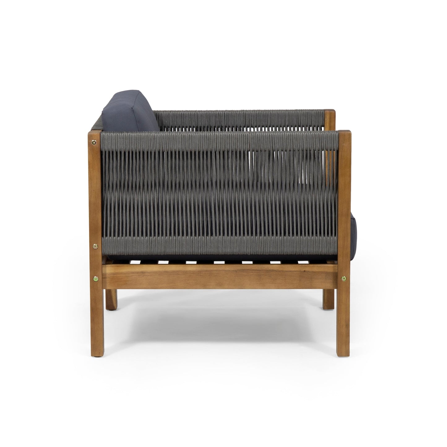 Laurel Outdoor Club Chair Set of Two Acacia Wood