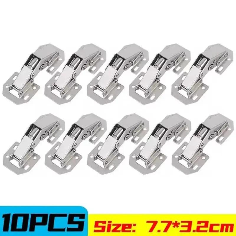 Nickel plated soft-close cabinet hinges 90° (10 pcs) on Tampa Home & Garden Store