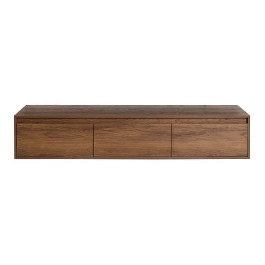 Bathroom vanity by HouseOfZazla in warm wood with flat-panel drawers and clean lines on Tampa Home & Garden Store
