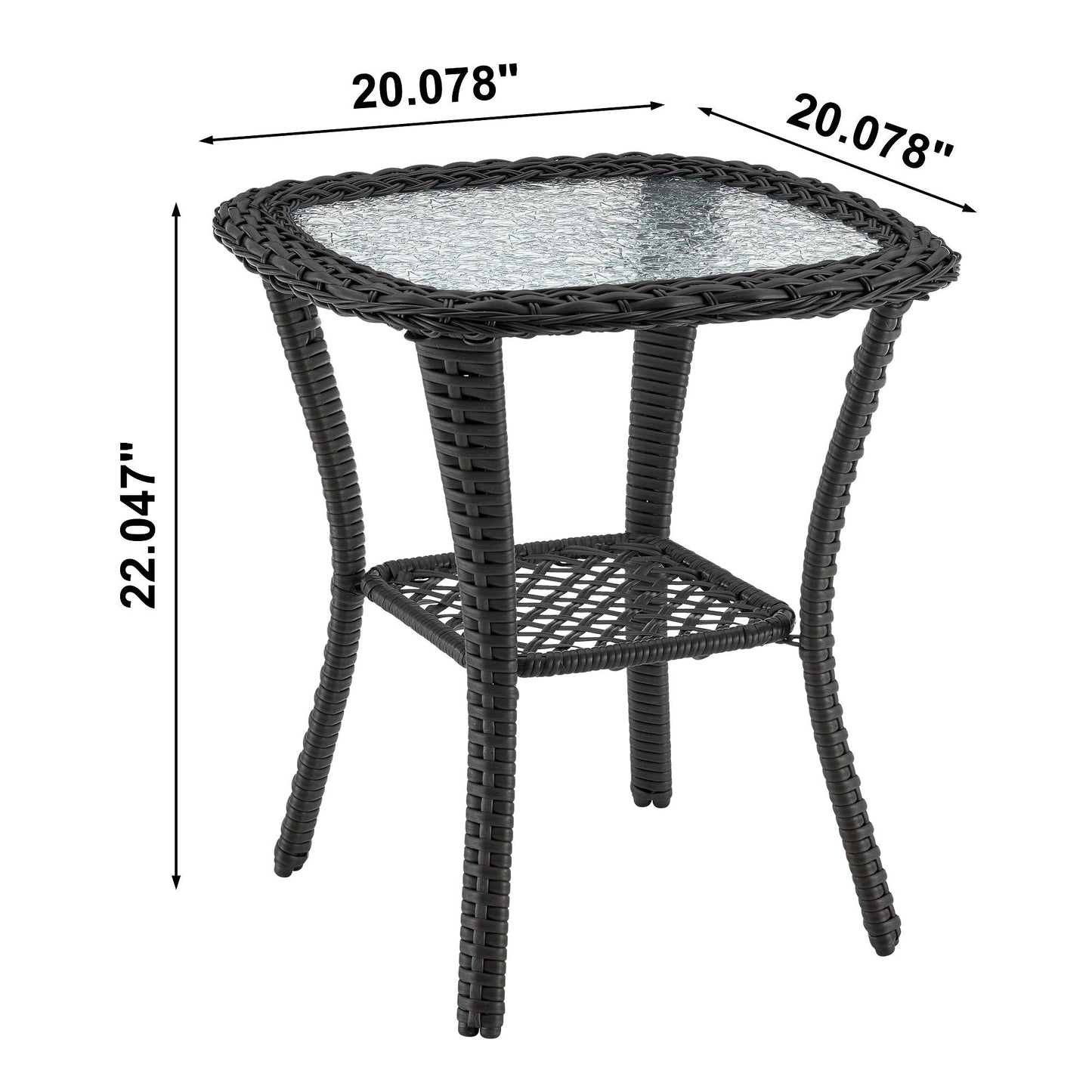 3 Piece Outdoor Patio Set and Swivel Chairs