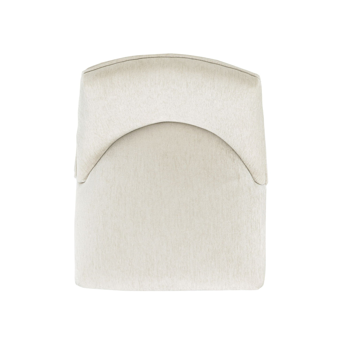 Beige upholstered counter height stool backrest close-up with soft fabric, HouseOfZazla on Tampa Home & Garden Store