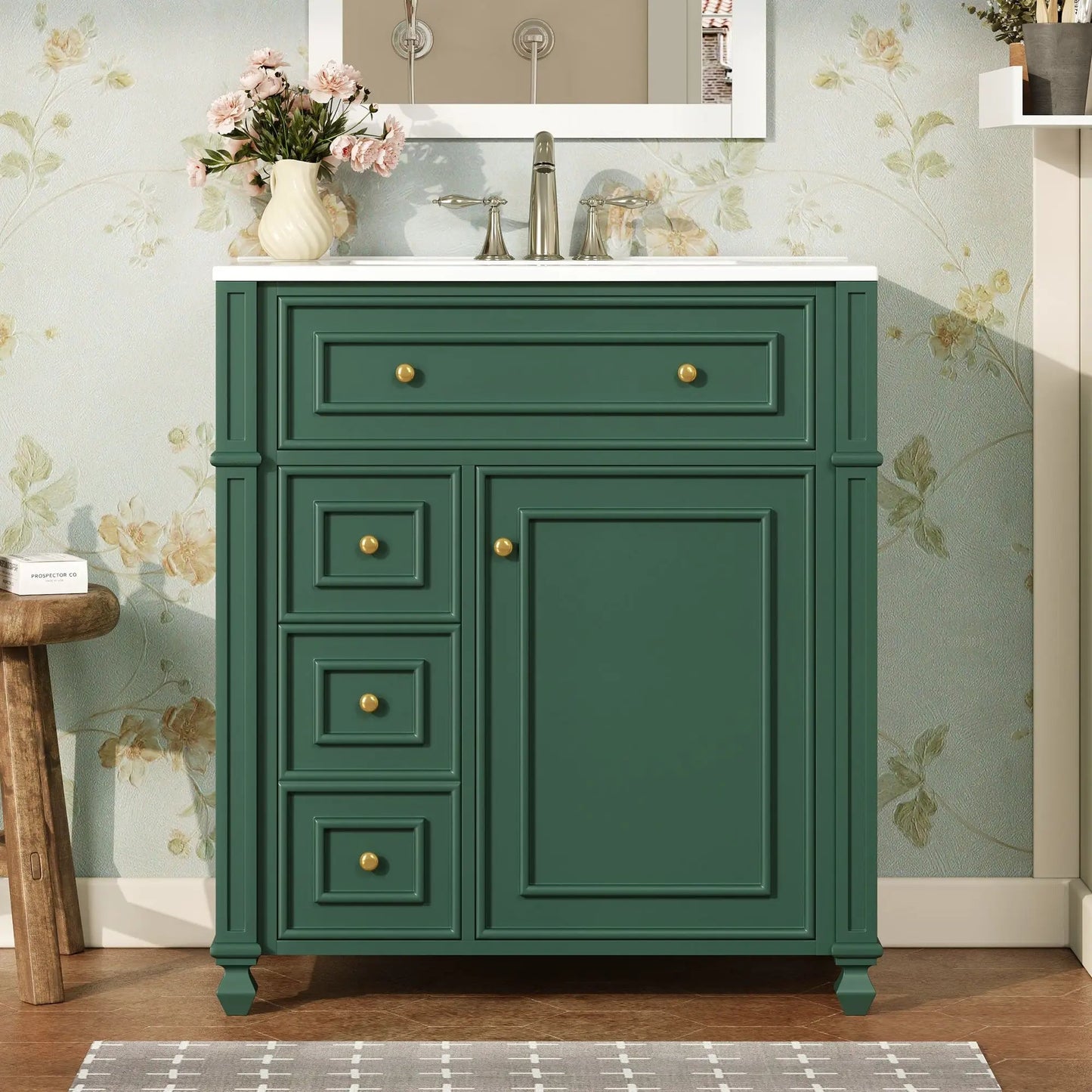 Bathroom Vanity with Sink and Soft Close Doors