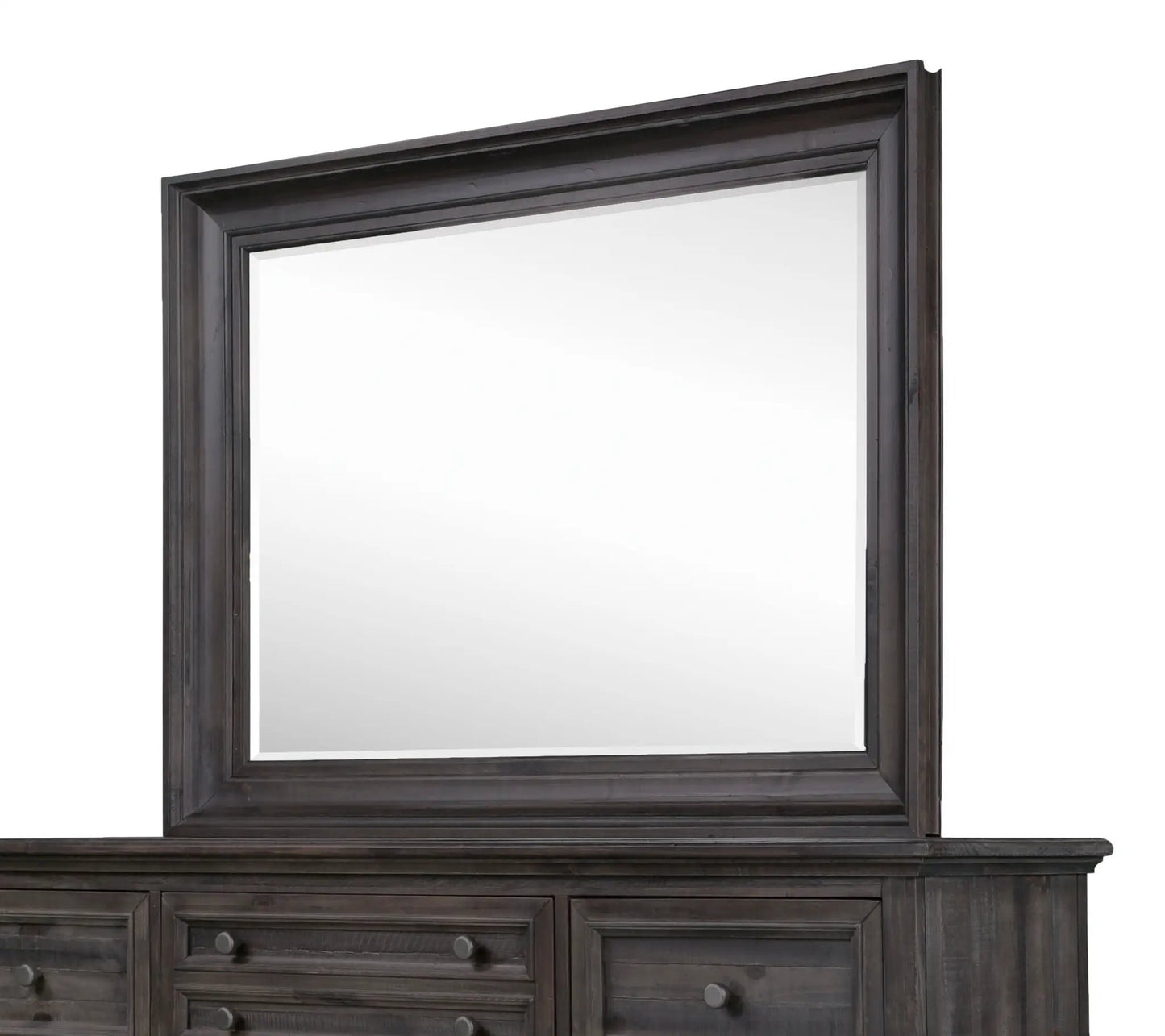 Calistoga Mirror in Weathered Charcoal Finish