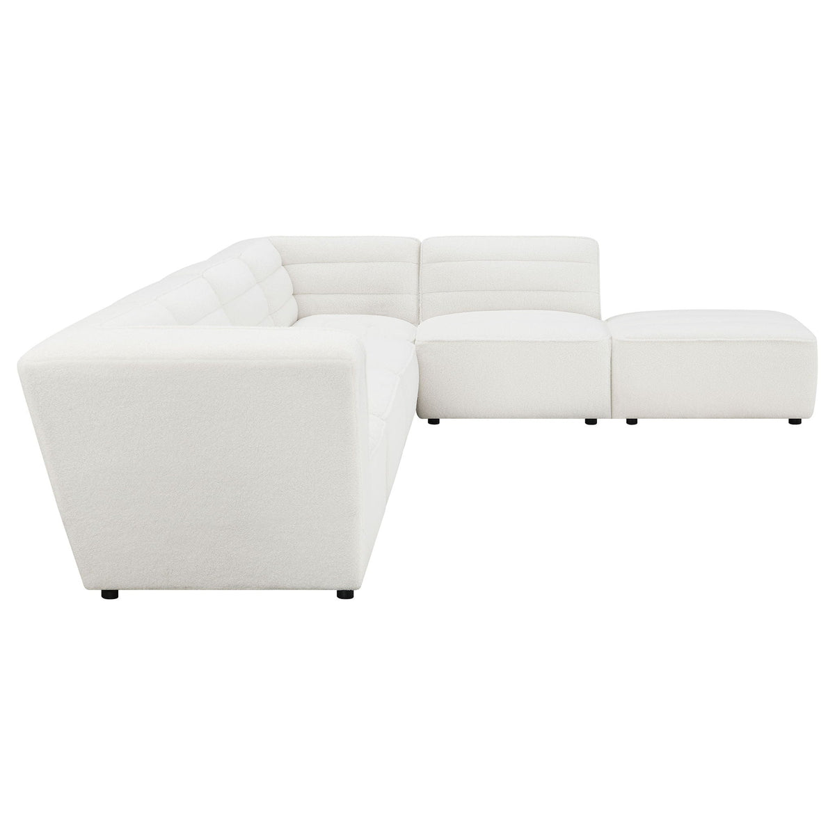 Nevve ivory 6-piece upholstered tufted sectional, 2-piece living room set by HouseOfZazla on Tampa Home & Garden Store