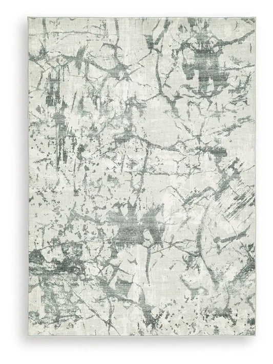 Tobinbury washable rug, light grey marble abstract pattern, Unique Piece Furniture on Tampa Home & Garden Store