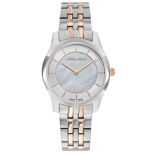 Mathey Tissot Women's Tacy watch stainless steel with rose-gold links and mother-of-pearl dial on Tampa Home & Garden Store