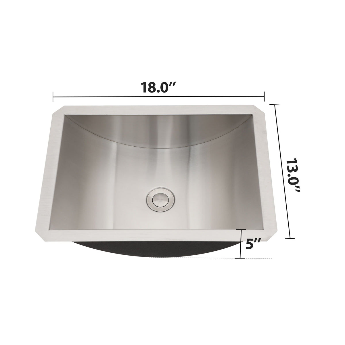 Brushed nickel undermount bathroom sink with pop up drain by HouseOfZazla on Tampa Home & Garden Store