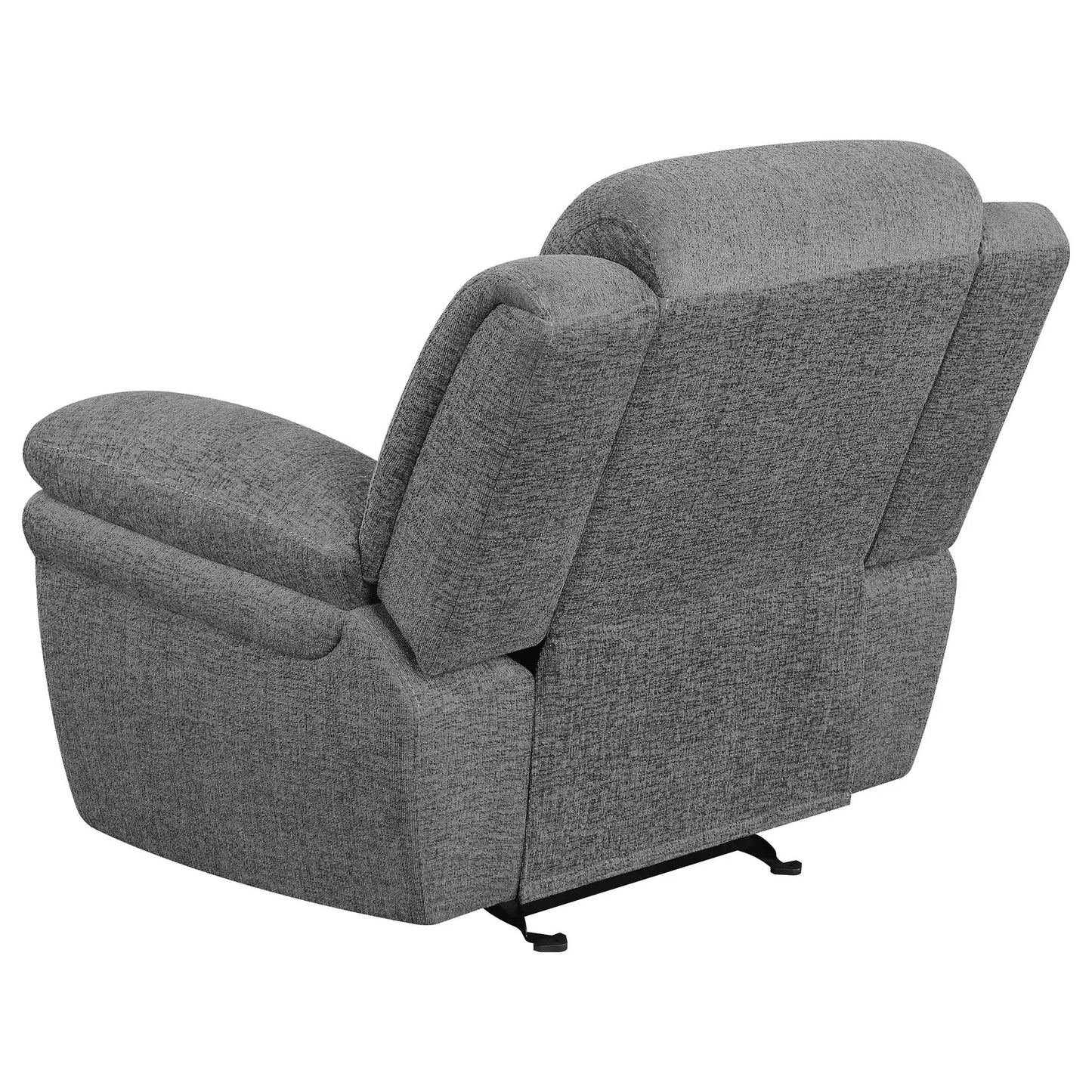 Glider Recliner Pannen in gray fabric upholstery by Unique Piece Furniture on Tampa Home & Garden Store