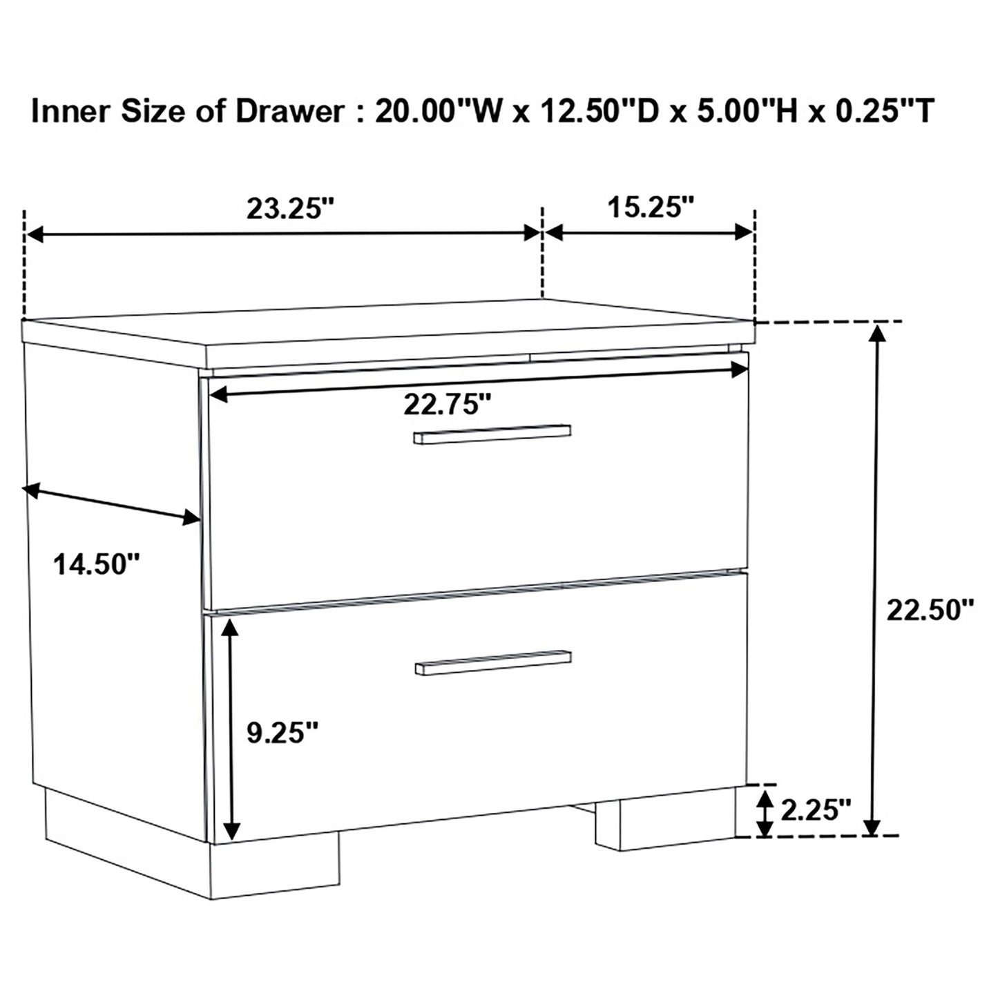 August Queen Panel Bedroom Set and LED Lights