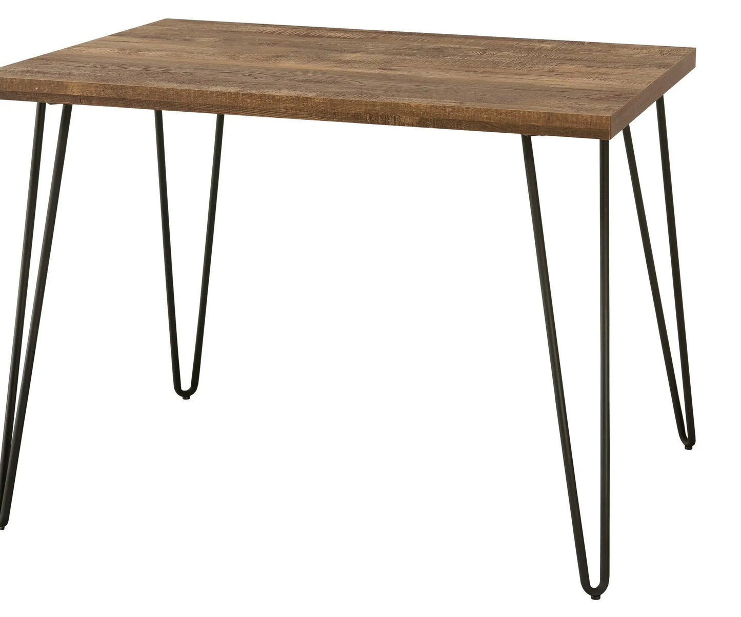 Rustic Oak Desk in Taupe Finish with Sturdy Build