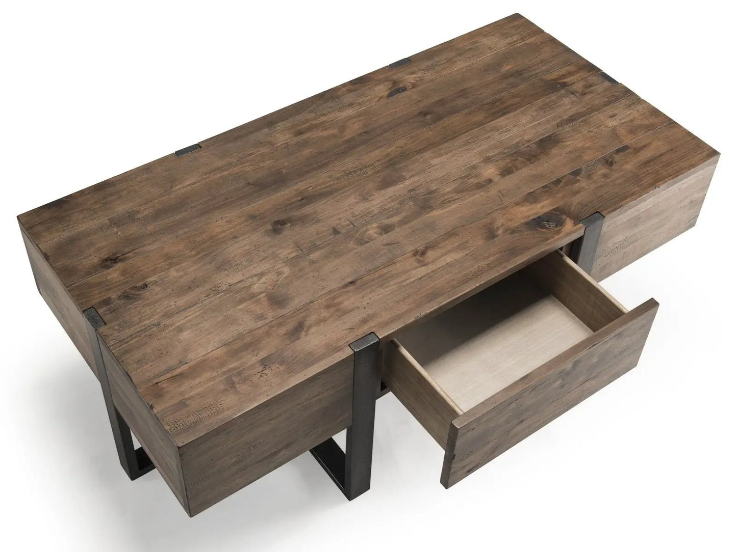 Prescott Modern Reclaimed Wood End Table