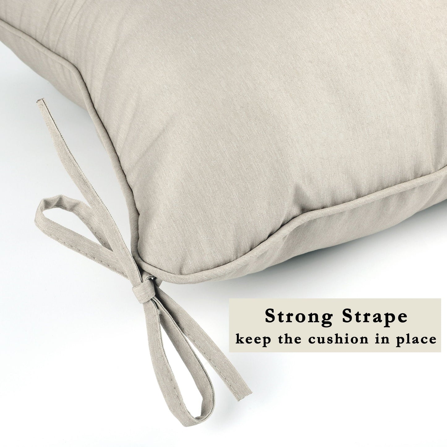Waterproof Outdoor Deep Seat Cushions for Beige
