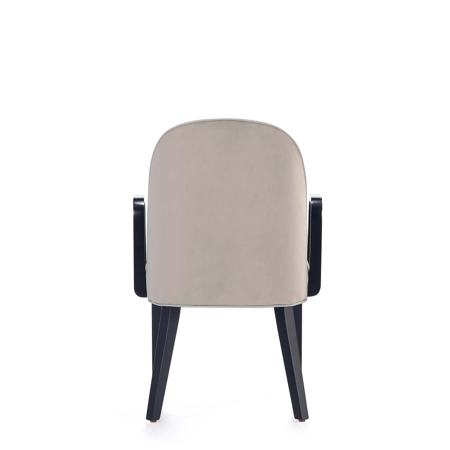 Modern Upholstered Beech And Wooden Armchair