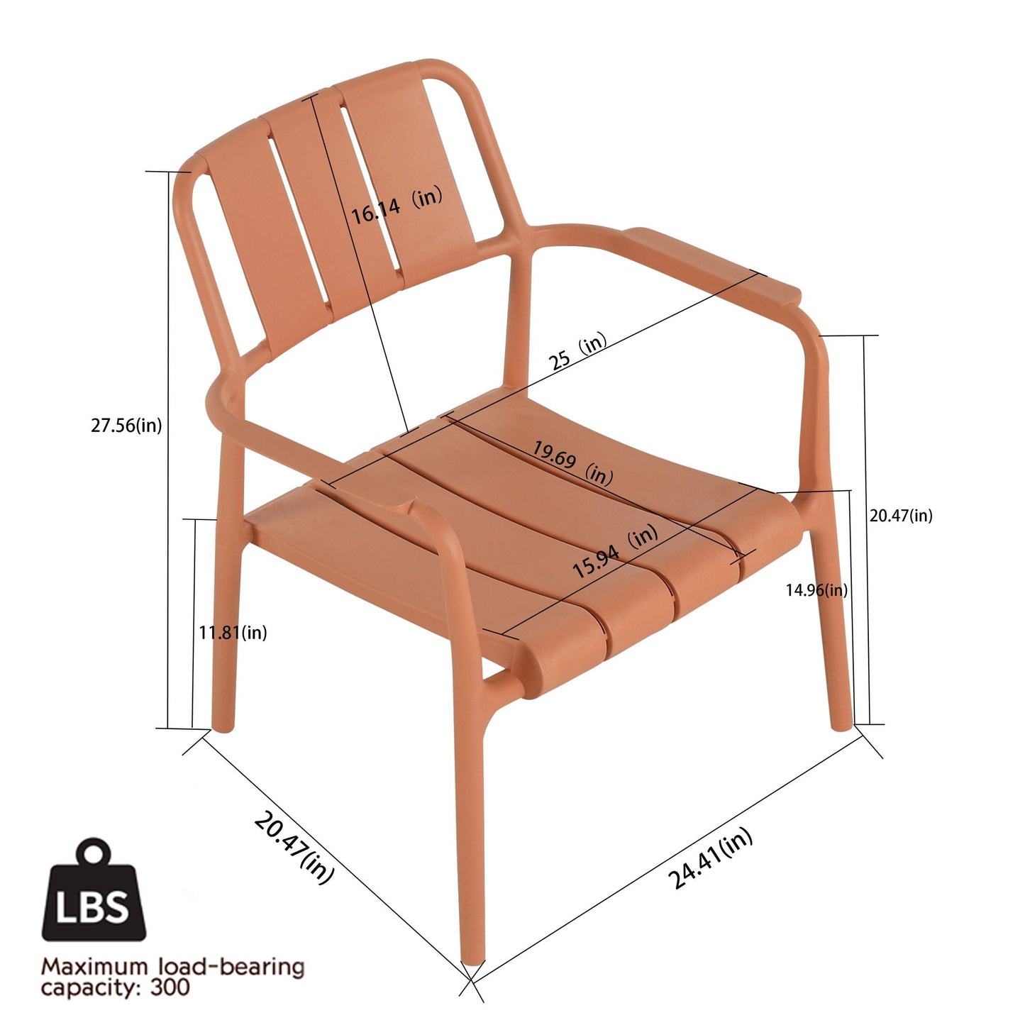 3 Piece Indoor / Outdoor Leisure Table And Chair Set orange by HouseOfZazla on Tampa Home & Garden Store