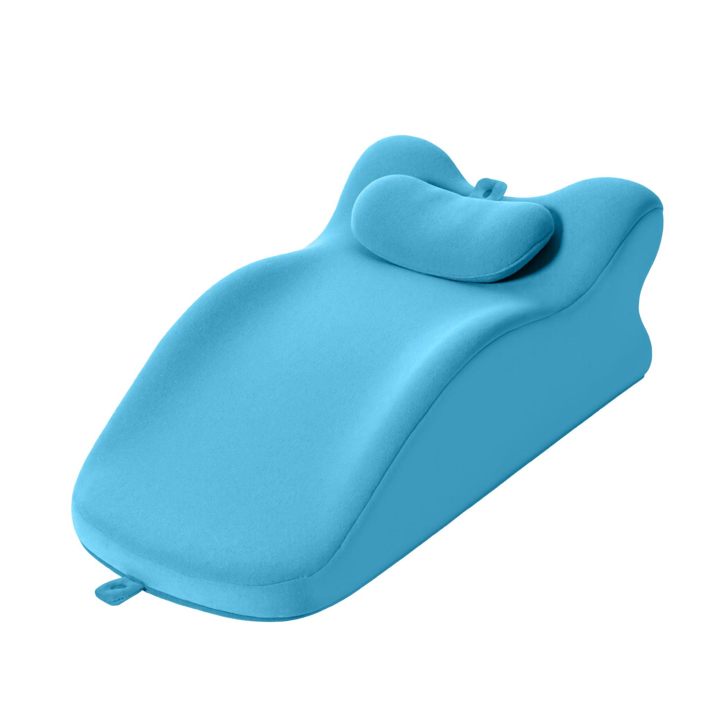 Ergonomic Posture Pillow wedge pillow in blue by Unique Piece Furniture for spine alignment on Tampa Home & Garden Store